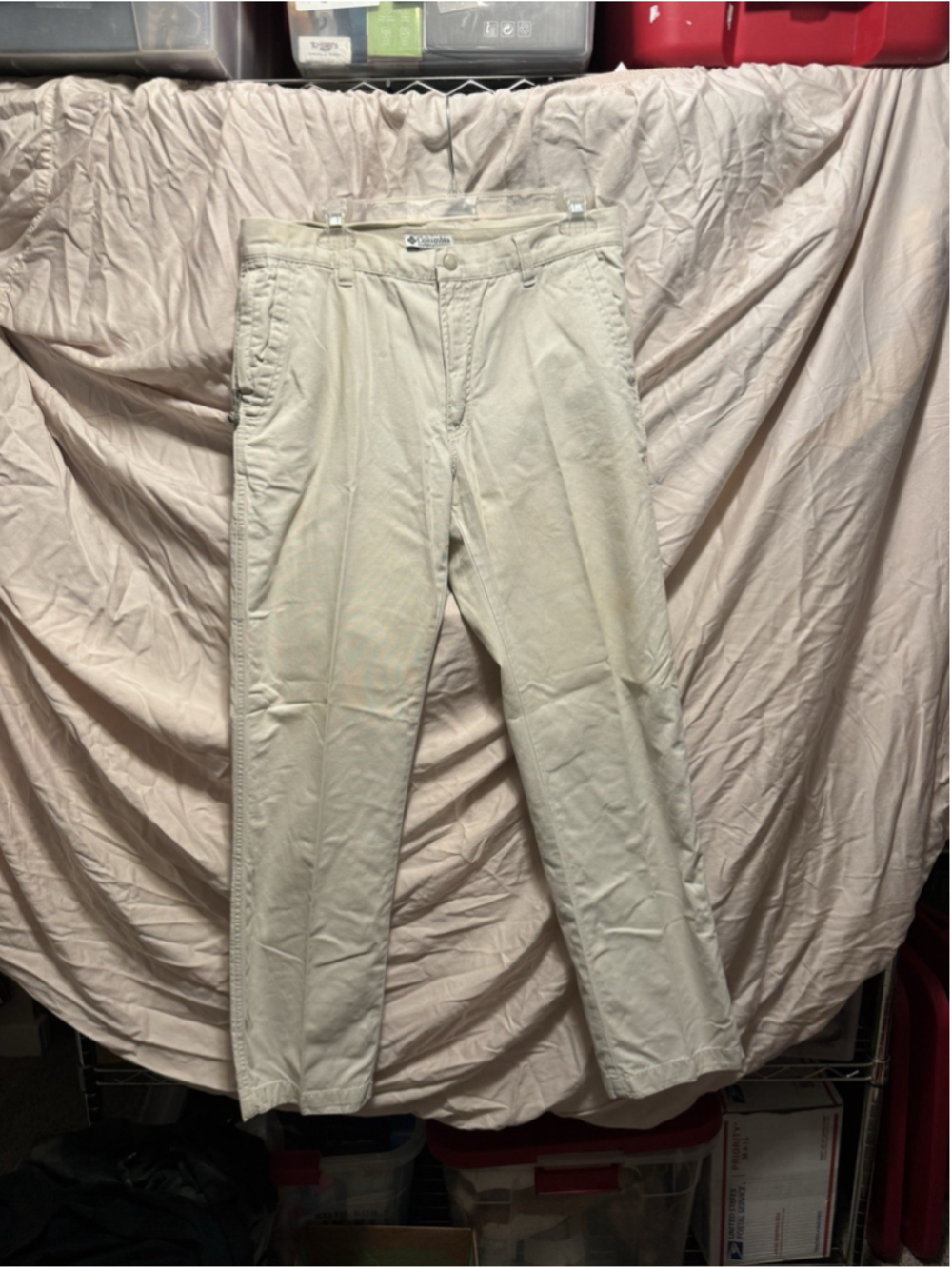 Columbia Women's Light Cream Pants Size 12 Regular Fit
